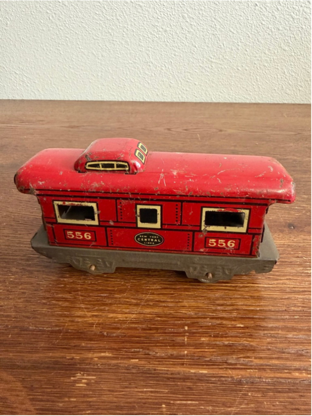 Vintage Marx 556 Caboose New York Central Lines Tin Litho Train Car O Gauge